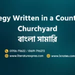 Elegy Written in a Country Churchyard Bangla Summary